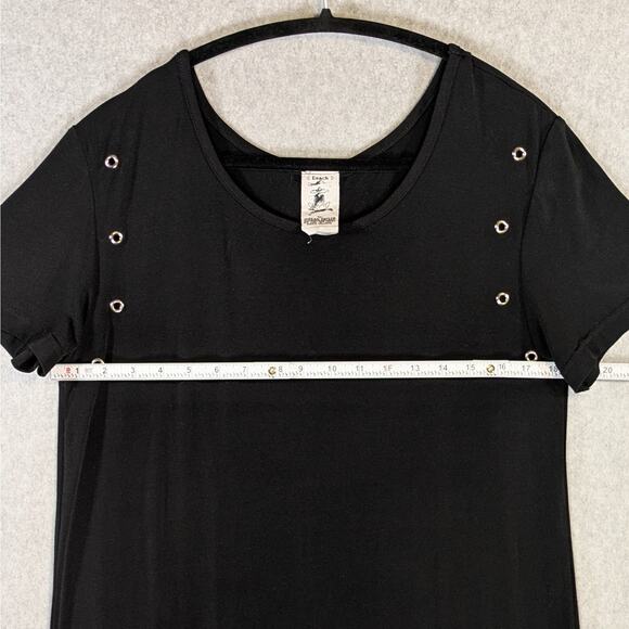 Vintage Beach by Jordan Taylor Black Cover Up Dress Women L Made in USA Swim - Picture 8 of 13